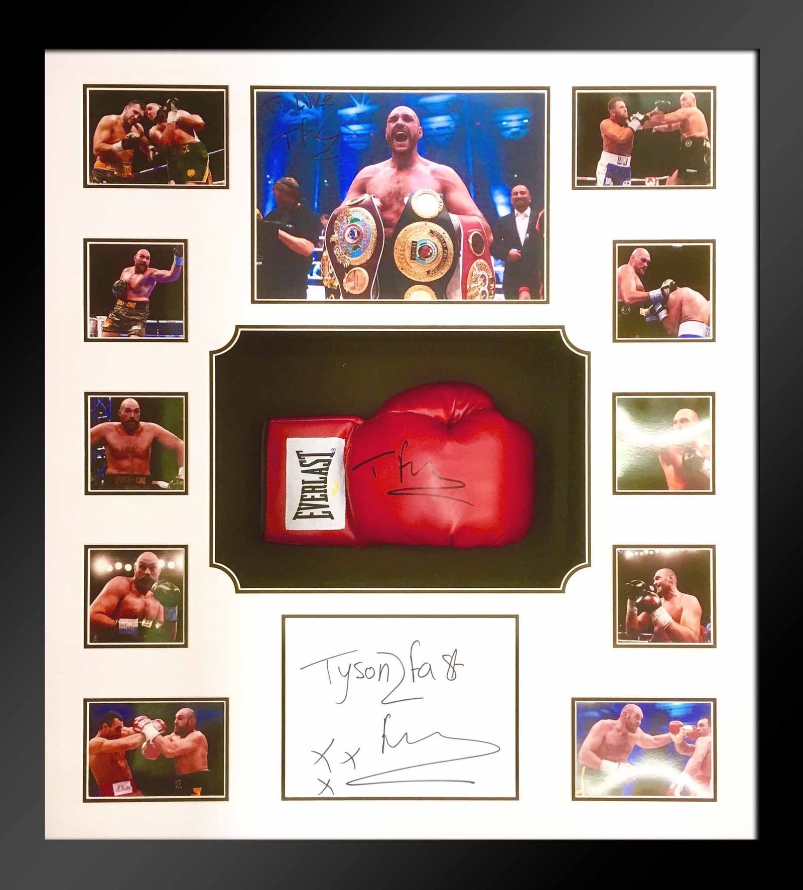 tyson fury signed glove frame