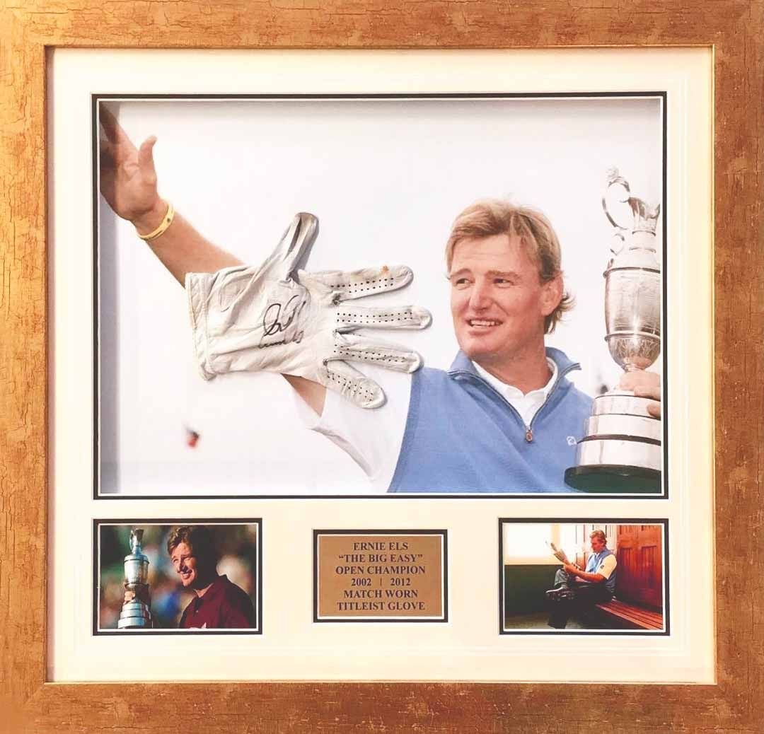 Ernie els signed golf glove