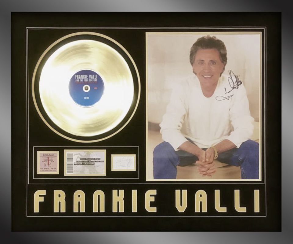 Frankie Vallie Framed Record
