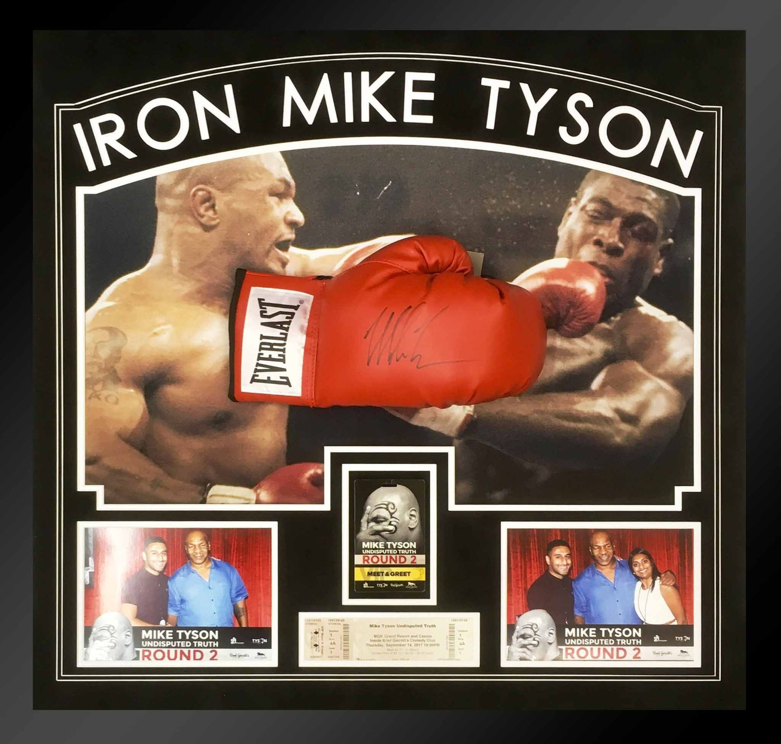 mike tyson signed glove